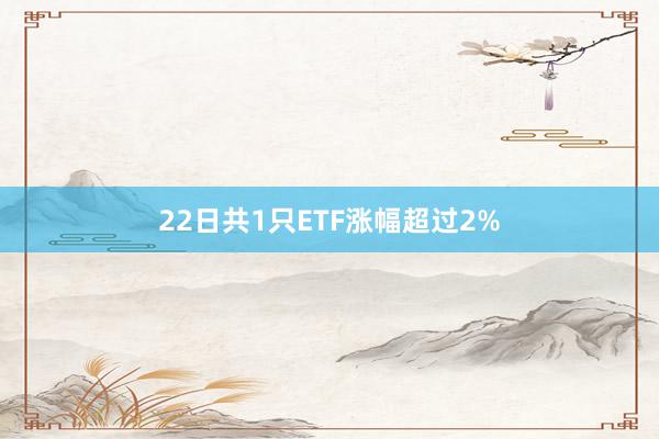 22日共1只ETF涨幅超过2%